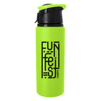 Velvet Touch Aluminum Bottle, 24 oz - Lime Green - Silk Screen