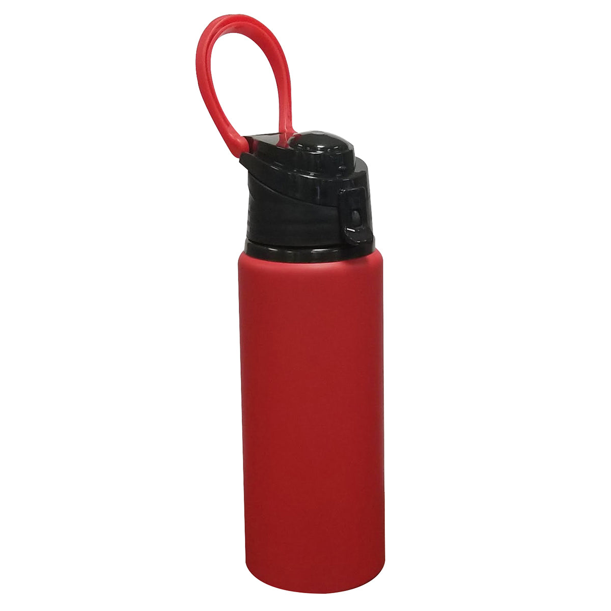 Velvet Touch Aluminum Bottle, 24 oz - Red - Handle_Blank