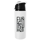 Velvet Touch Aluminum Bottle, 24 oz - White - Silk Screen