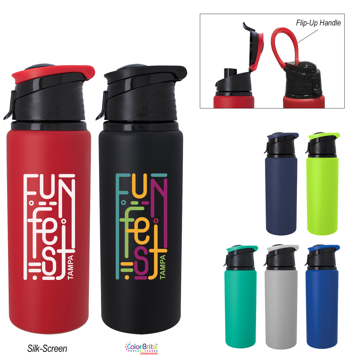 Velvet Touch Aluminum Bottle, 24 oz