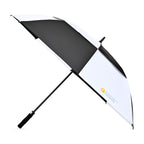 Vented Golf Umbrella with Double Canopy, 60 Inch Transfer - Black-White - View 1
