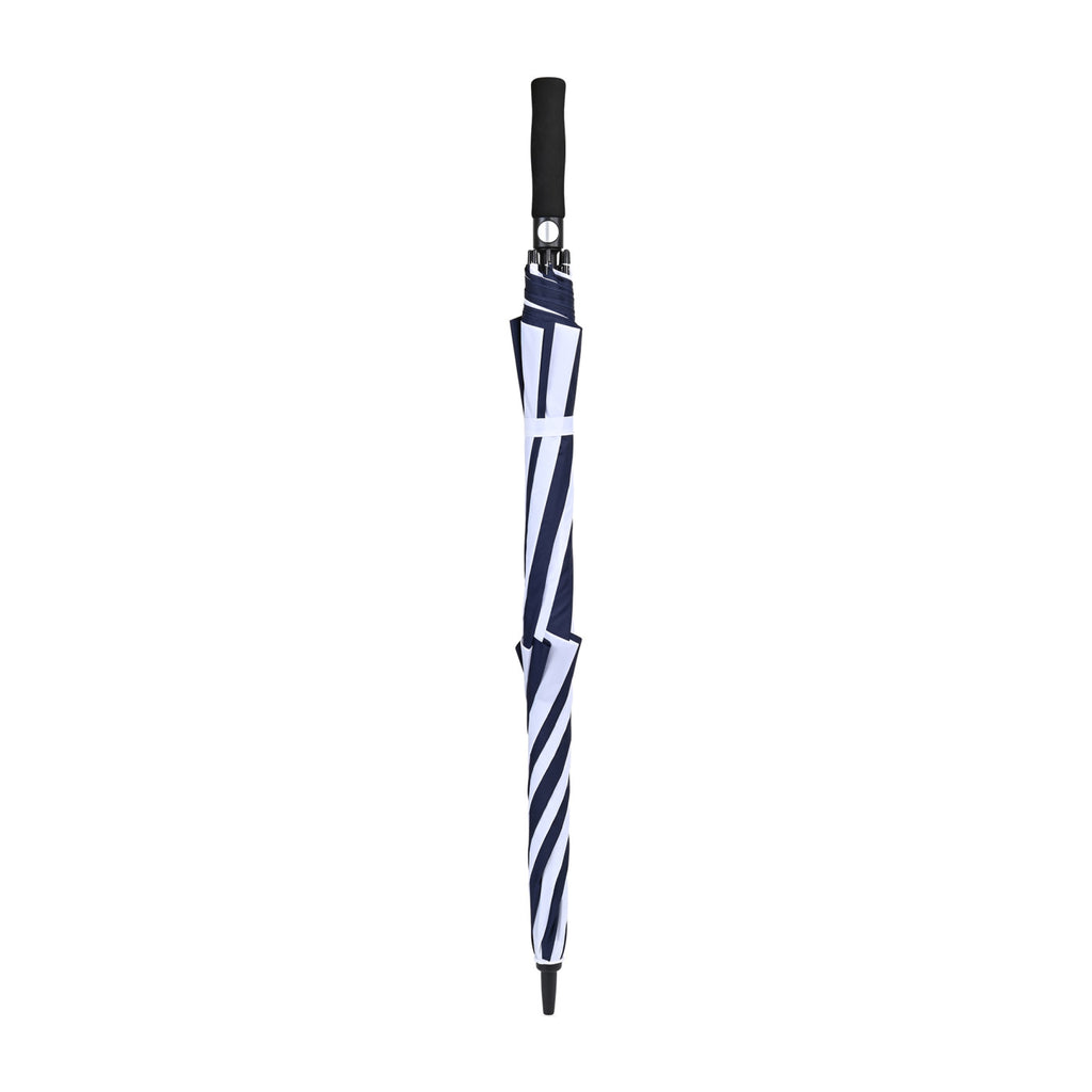 Vented Golf Umbrella with Double Canopy, 60 Inch Transfer - Navy-White - View 3