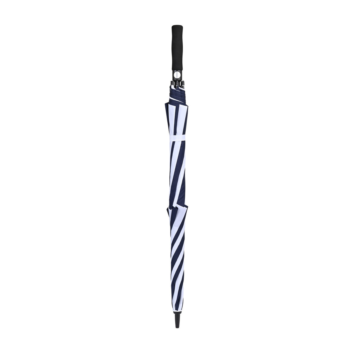 Vented Golf Umbrella with Double Canopy, 60 Inch Transfer - Navy-White - View 3