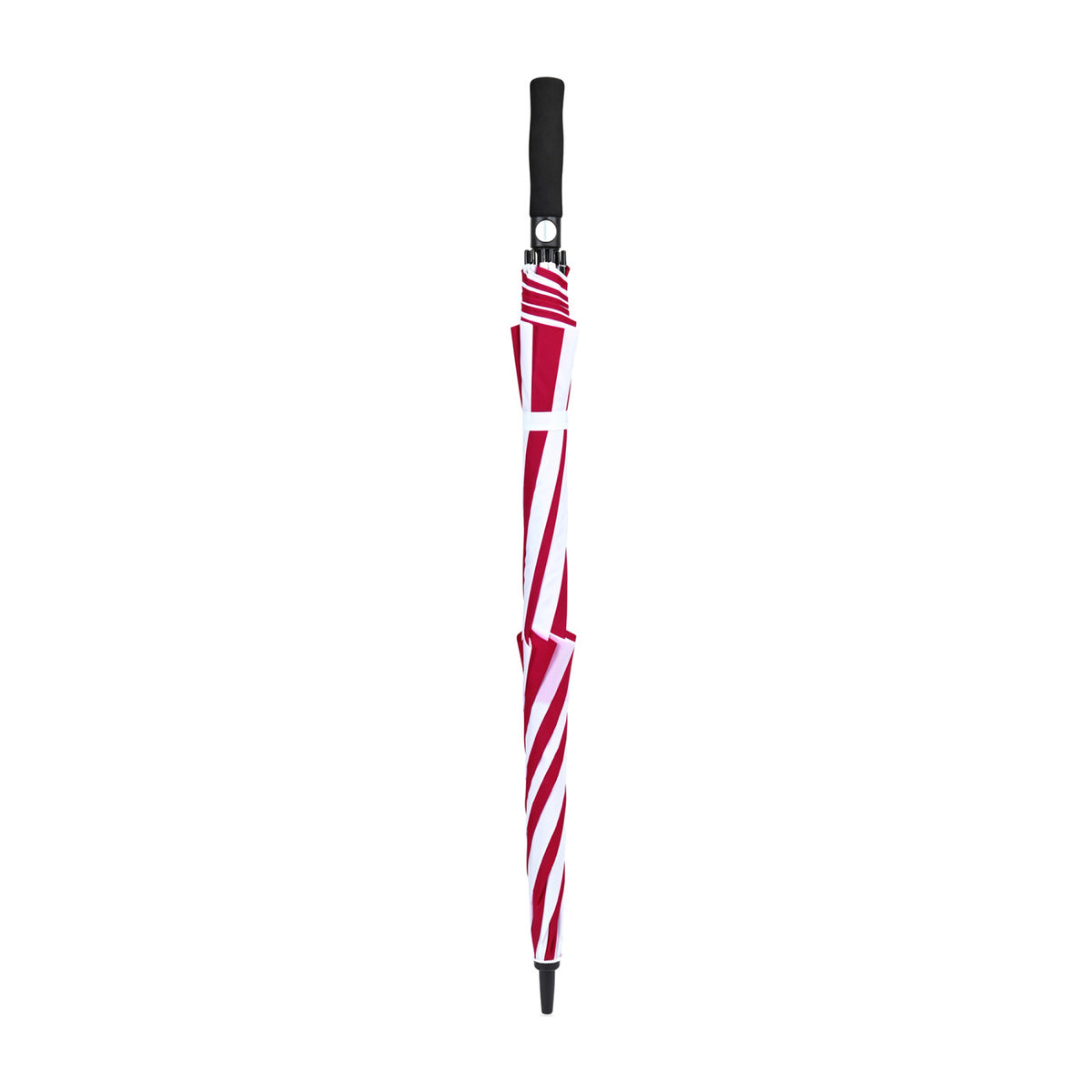 Vented Golf Umbrella with Double Canopy, 60 Inch Transfer - Red-White - View 4