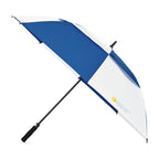 Vented Golf Umbrella with Double Canopy, 60 Inch Transfer - Royal-White - View 1
