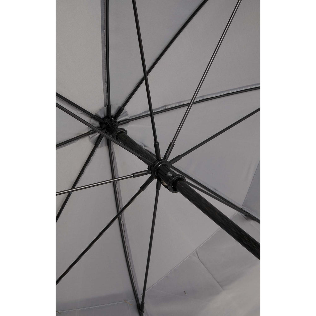 Vented Golf Umbrella with Reflective Trim in Recycled PET, 62 Inches Transfer - Gray - Canopy