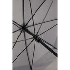 Vented Golf Umbrella with Reflective Trim in Recycled PET, 62 Inches Transfer - Gray - Canopy