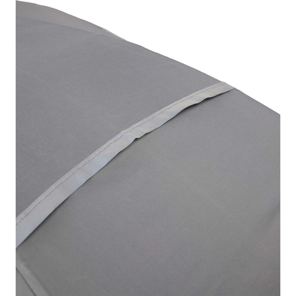 Vented Golf Umbrella with Reflective Trim in Recycled PET, 62 Inches Transfer - Gray - Detail 3