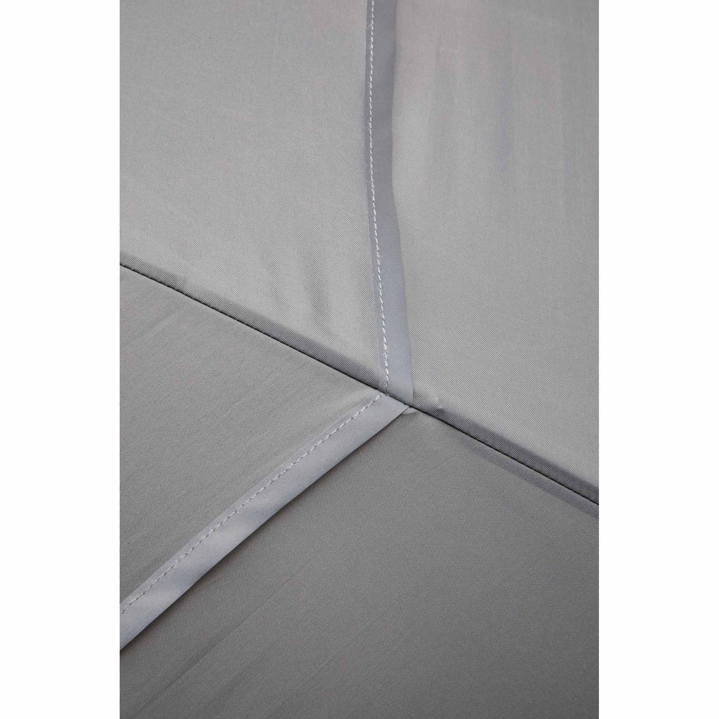 Vented Golf Umbrella with Reflective Trim in Recycled PET, 62 Inches Transfer - Gray - Detail 4
