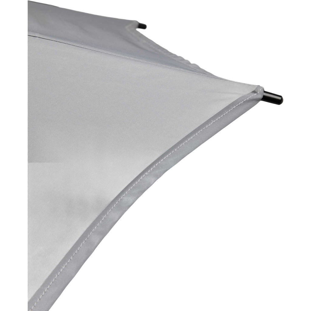 Vented Golf Umbrella with Reflective Trim in Recycled PET, 62 Inches Transfer - Gray - Detail 5