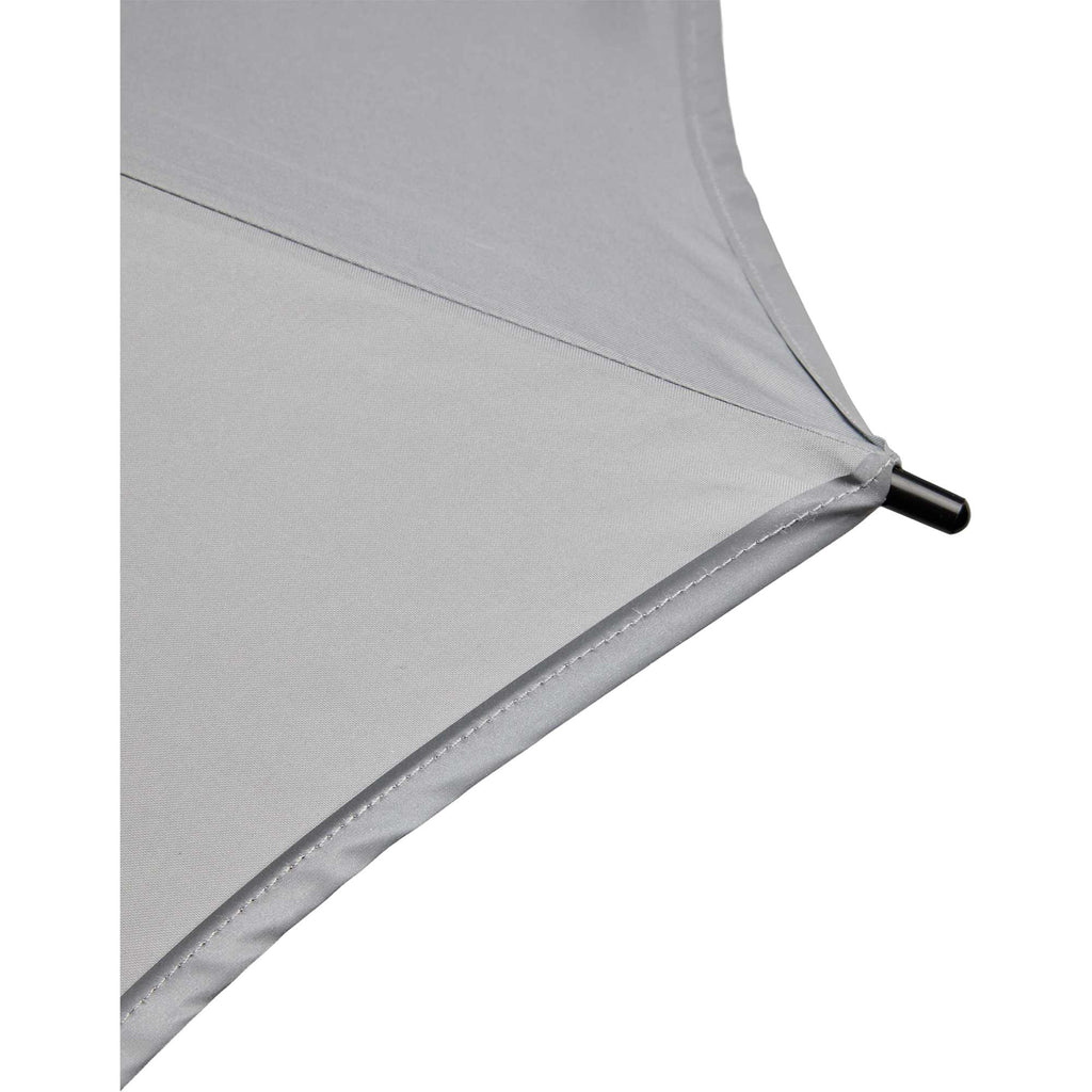 Vented Golf Umbrella with Reflective Trim in Recycled PET, 62 Inches Transfer - Gray - Detail 6