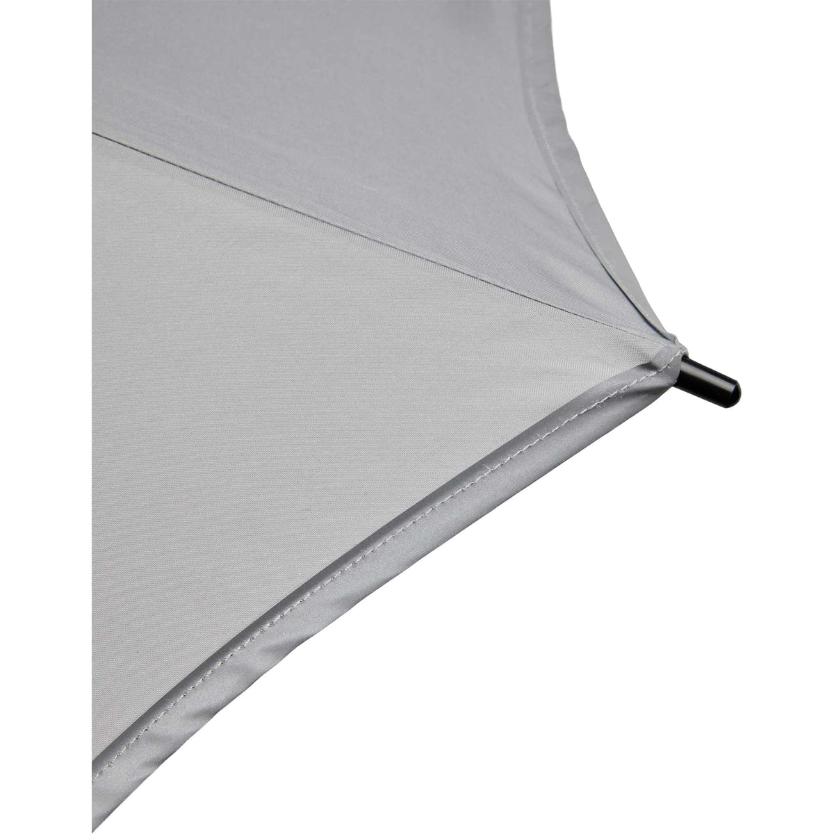 Vented Golf Umbrella with Reflective Trim in Recycled PET, 62 Inches Transfer - Gray - Detail 6