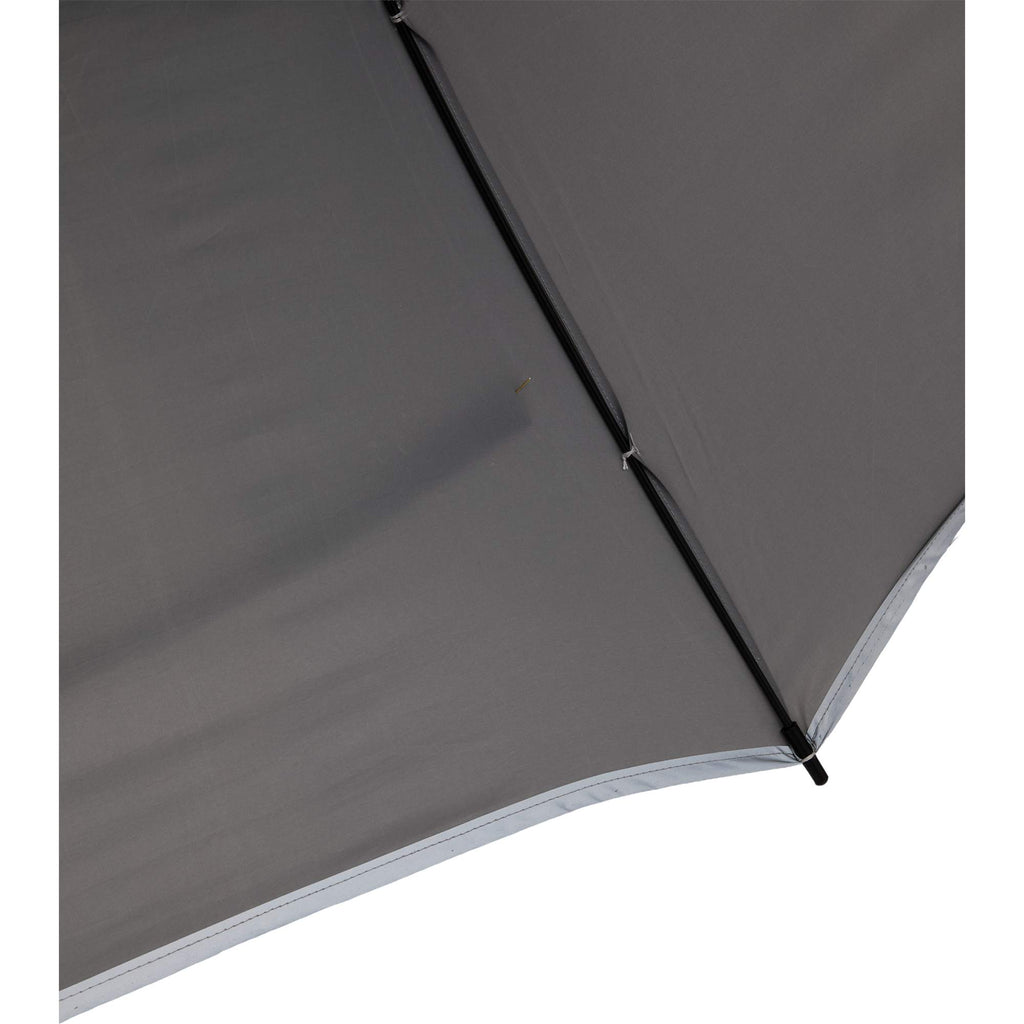 Vented Golf Umbrella with Reflective Trim in Recycled PET, 62 Inches Transfer - Gray - Detail