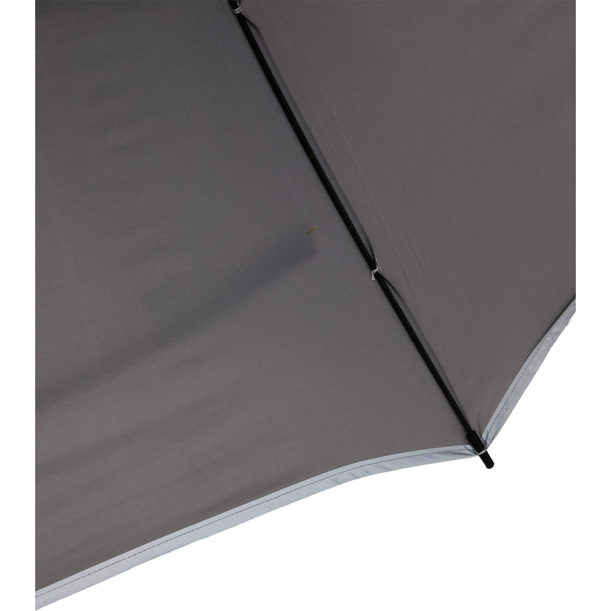 Vented Golf Umbrella with Reflective Trim in Recycled PET, 62 Inches Transfer - Gray - Detail