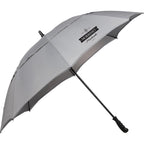 Vented Golf Umbrella with Reflective Trim in Recycled PET, 62 Inches Transfer - Gray - Right Angle
