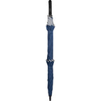 Vented Golf Umbrella with Reflective Trim in Recycled PET, 62 Inches Transfer - Navy - Closed