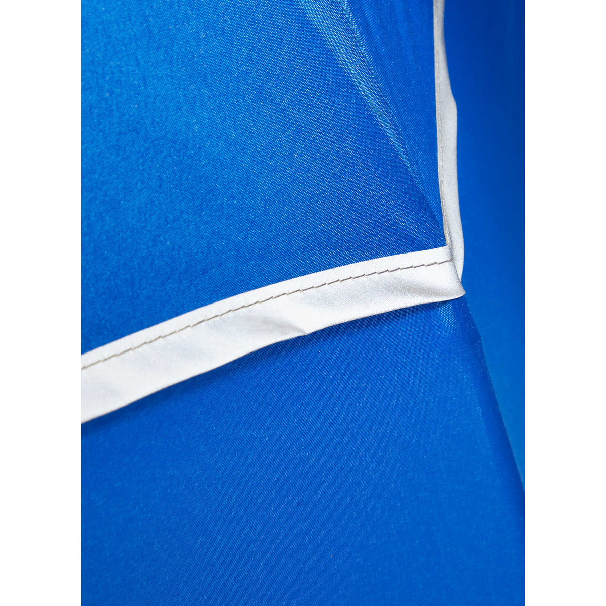 Vented Golf Umbrella with Reflective Trim in Recycled PET, 62 Inches Transfer - Royal - Detail Reflect
