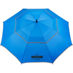 Vented Golf Umbrella with Reflective Trim in Recycled PET, 62 Inches Transfer - Royal - Front