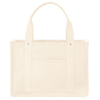 Ventura Recycled Cotton Tote Bag, 24 oz Embroidery - Natural - Front