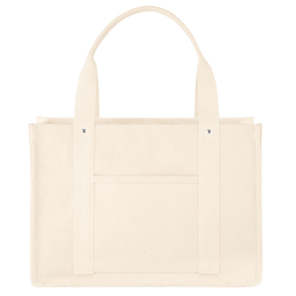 Ventura Recycled Cotton Tote Bag, 24 oz - Natural - Front