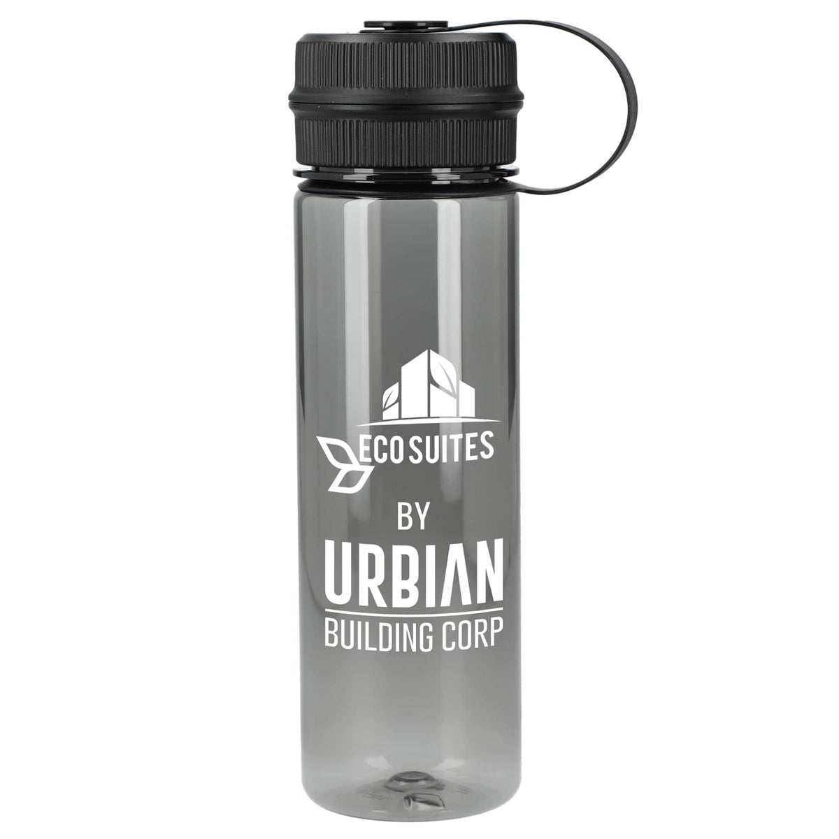 Venture Chug Bottle in Recycled PET, 21 oz - Charcoal - Front 2