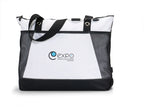 Venture Convention Tote with Mesh Bottle Pockets - Black - View 1