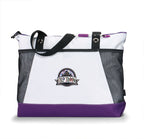 Venture Convention Tote with Mesh Bottle Pockets Transfer - Purple - View 1