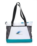 Venture Convention Tote with Mesh Bottle Pockets - Turquoise - View 1