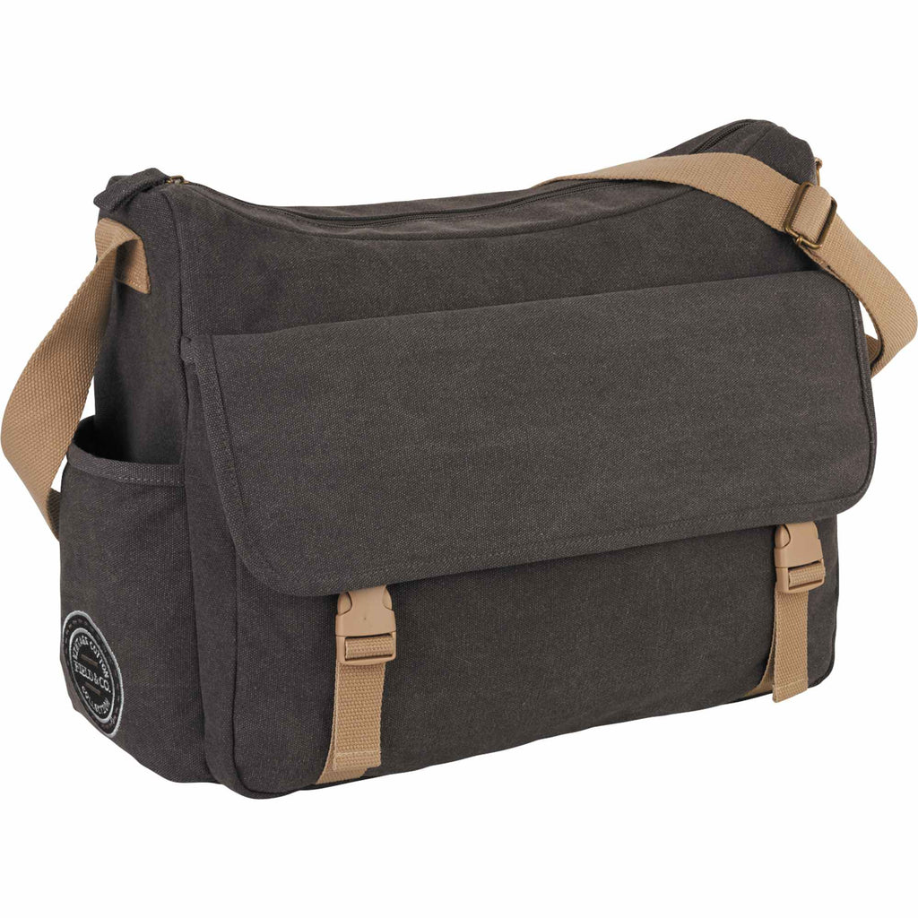 Venture Cotton Canvas Laptop Messenger, 15 Inches Transfer - Charcoal - Photo 5