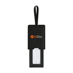 Venture Out Recycled Luggage Tag with Privacy Sleeve Transfer - Black - View 2