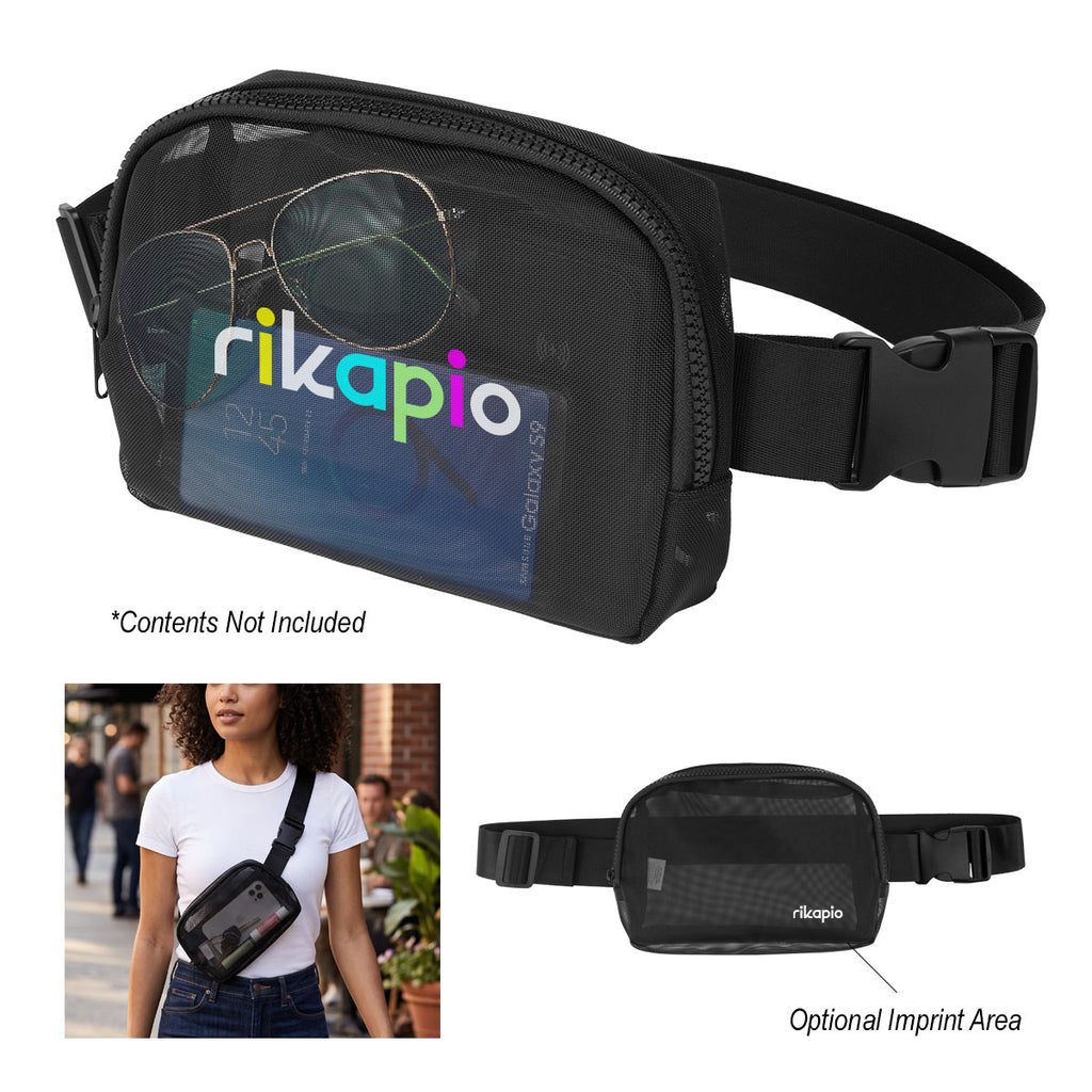 Ventus Fanny Pack in Mesh - Black - Colorbrite