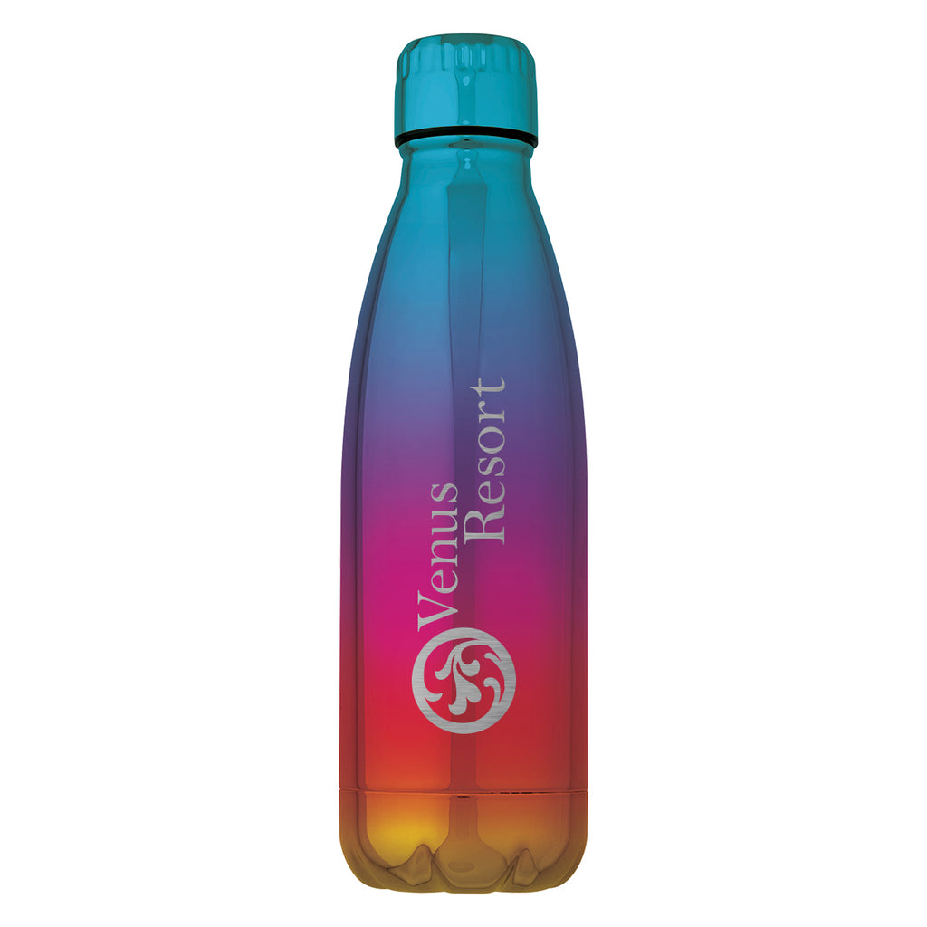 Verdi Stainless Steel Swiggy Bottle, 16 oz - Rainbow - Laser Engraving
