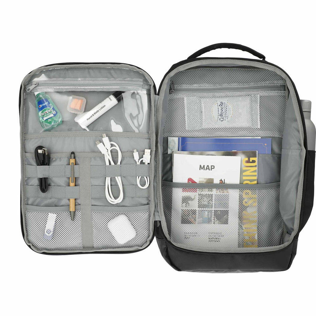 Versa Day Trip Laptop Backpack, 15 Inch Transfer - Black - Front 2