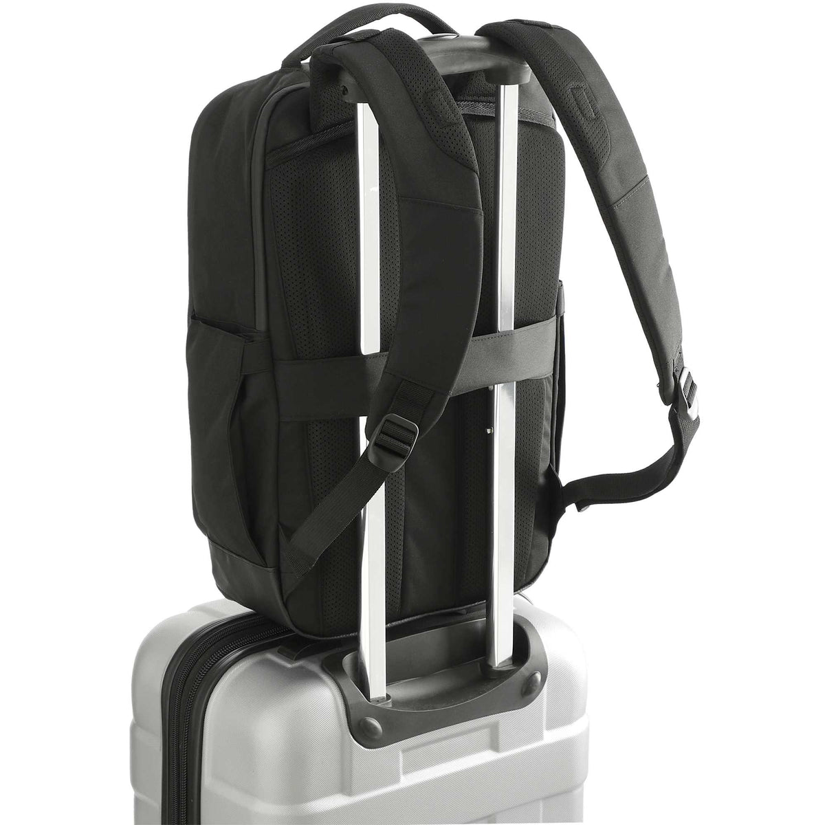 Versa Day Trip Laptop Backpack, 15 Inch Transfer - Black - Left Angle