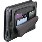 Versa-Folio Zippered Padfolio with Removable Binder Debossing - Black - Photo