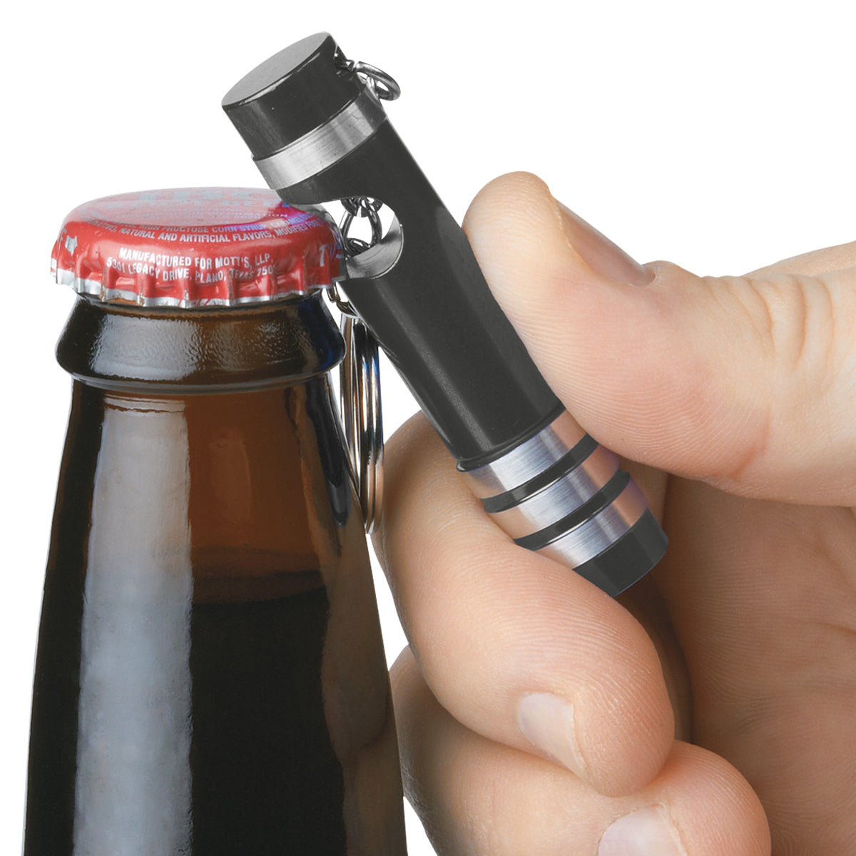 Versa LED Key Light and Bottle Opener in Aluminum - Black - Inset_Blank