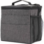 Versa Recycled Event Cooler for 18 Cans Embroidery - Graphite - Left Angle 2