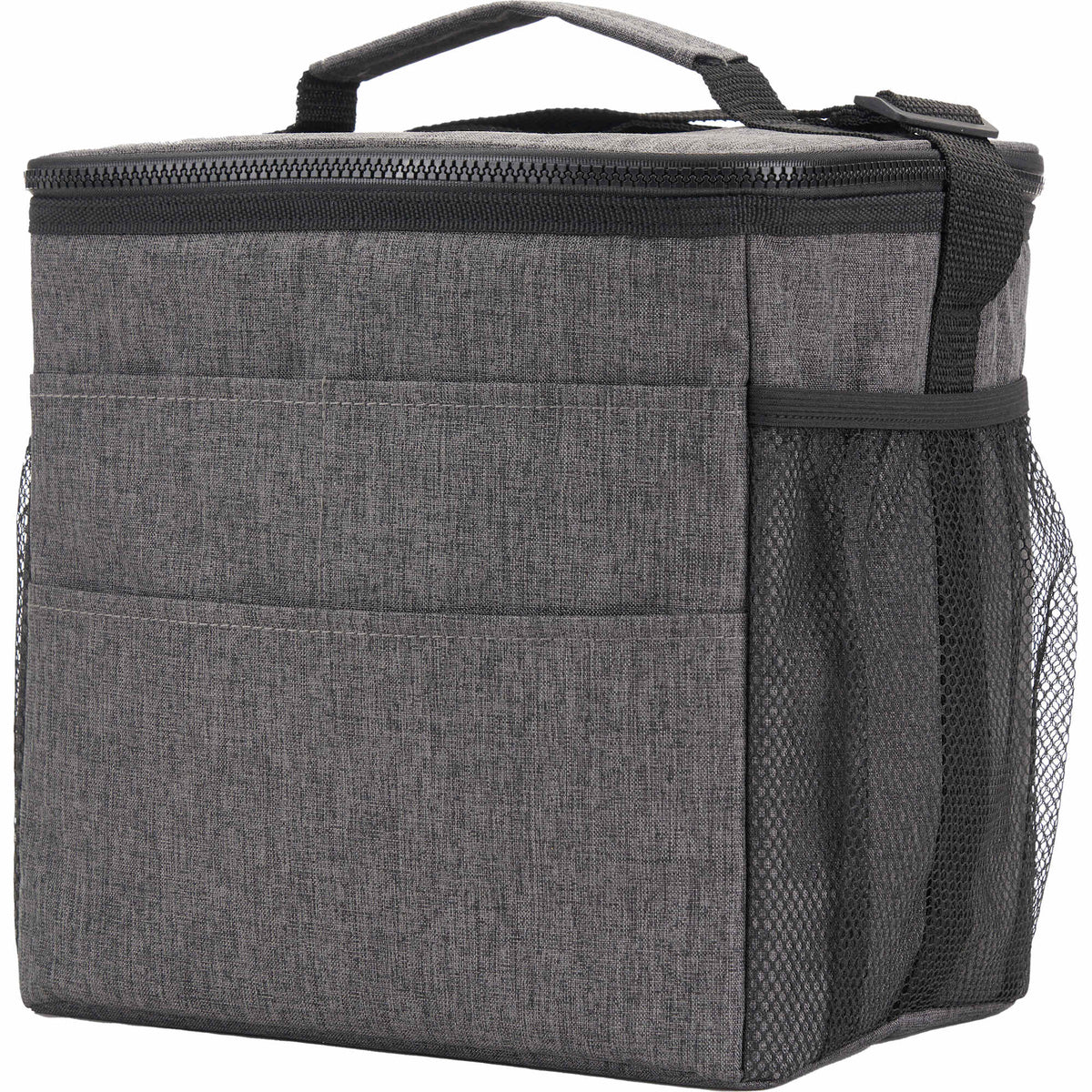 Versa Recycled Event Cooler for 18 Cans - Graphite - Left Angle 2