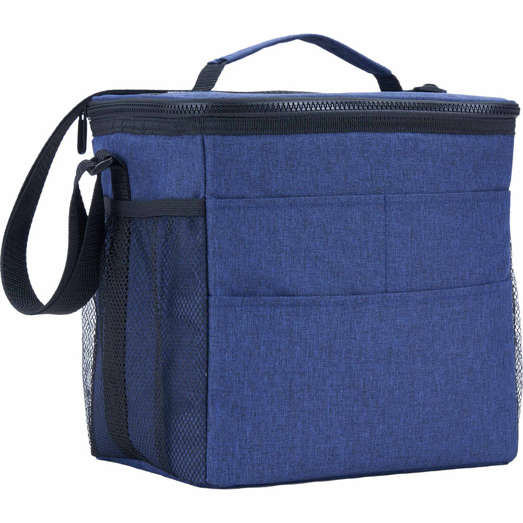 Versa Recycled Event Cooler for 18 Cans - Navy - Right Angle 3