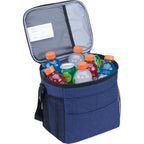Versa Recycled Event Cooler for 18 Cans Transfer - Navy - Right Angle Propped