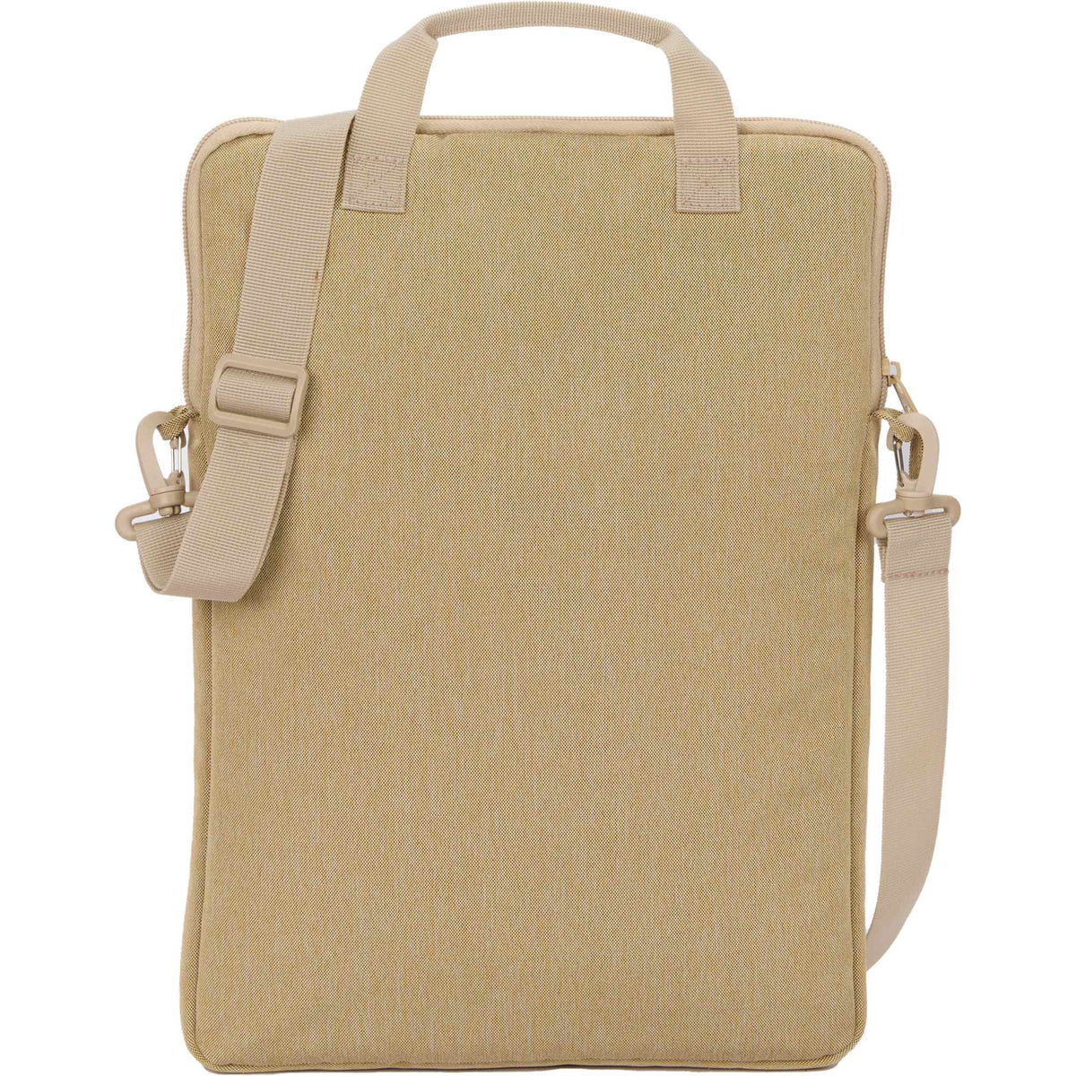 Vertical Messenger Bag in Recycled Polyester, Tan Full Color - Tan - Back