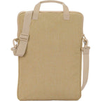 Vertical Messenger Bag in Recycled Polyester, Tan - Tan - Back
