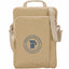 Vertical Messenger Bag in Recycled Polyester, Tan - Tan - Front