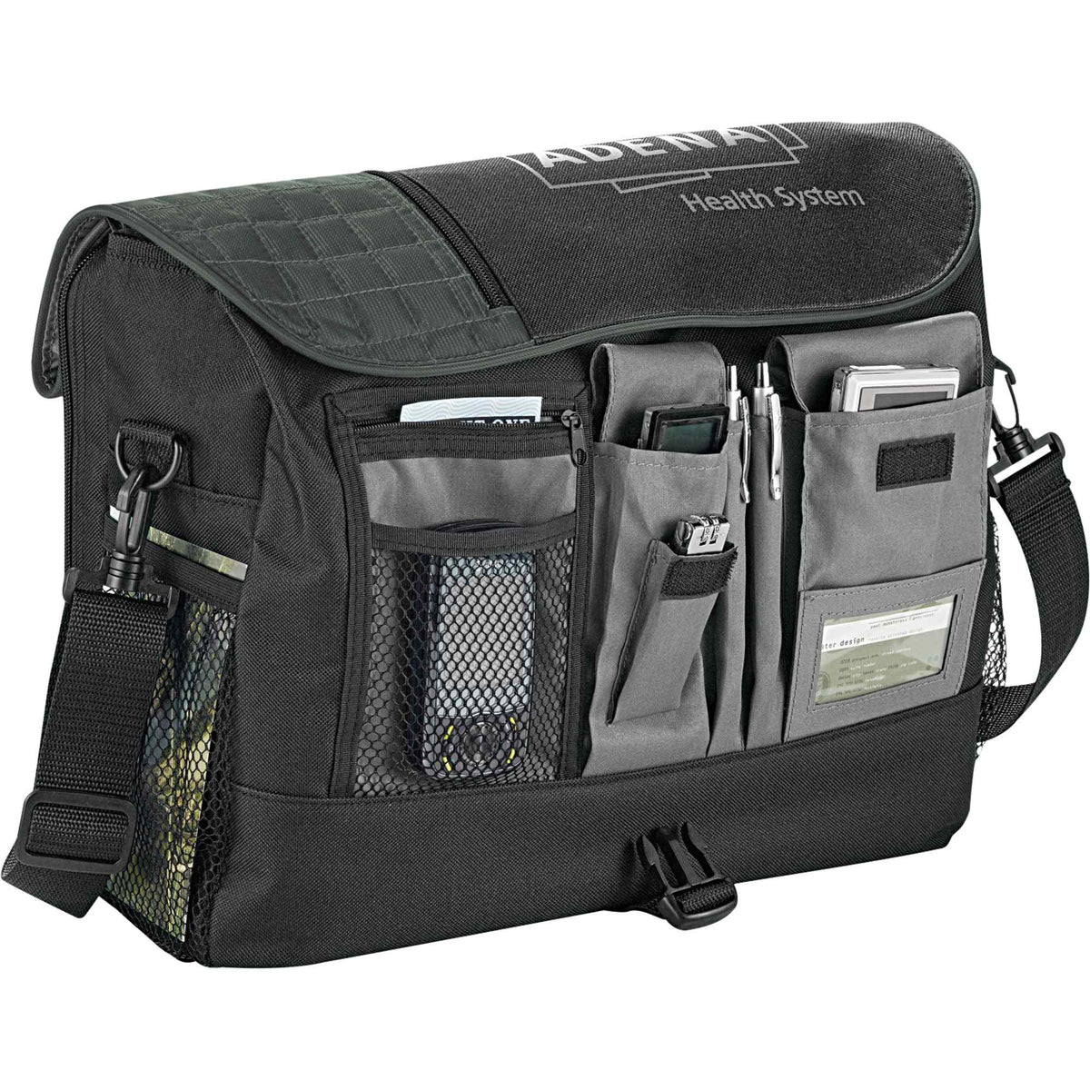 Verve TSA Friendly Laptop Messenger Bag, 15 Inches - Black - Photo 6