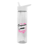 Vibe Bottle in Full Color, 24 oz - Clear - Colorbrite