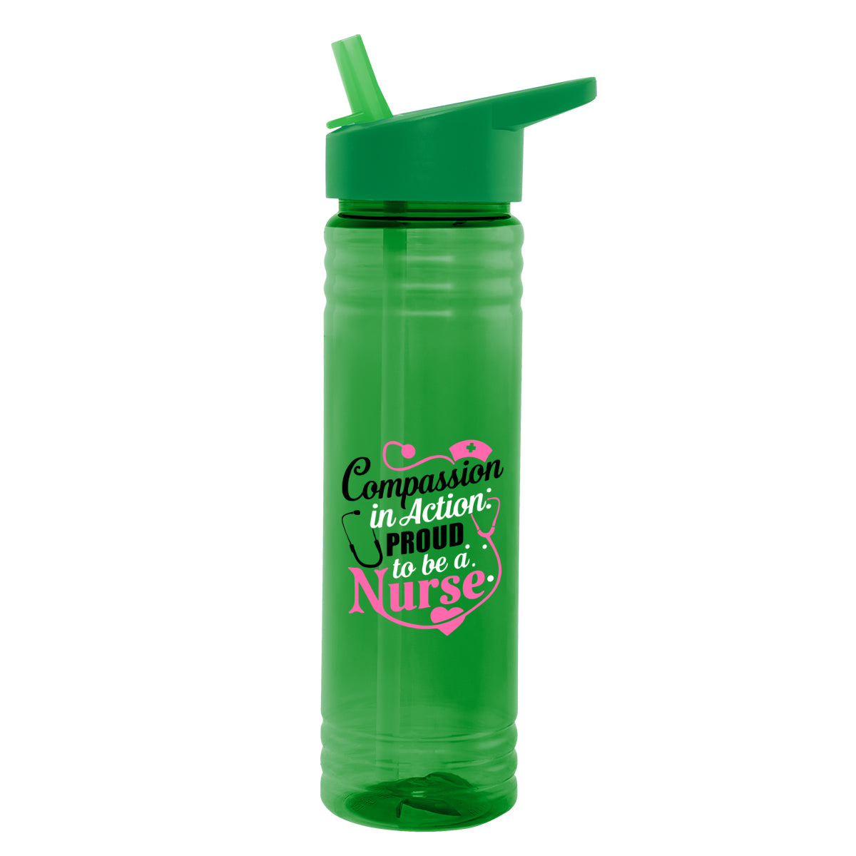 Vibe Bottle in Full Color, 24 oz - Green - Colorbrite