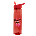 Vibe Bottle in Full Color, 24 oz - Red - Colorbrite