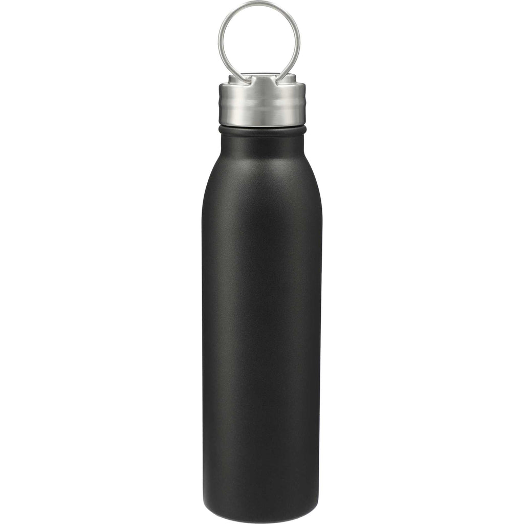 Vida Single Wall Stainless Steel Bottle, 24 oz - Black - Back