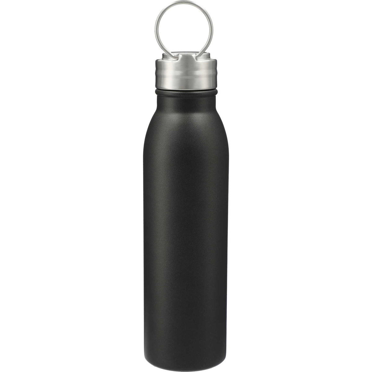 Vida Single Wall Stainless Steel Bottle, 24 oz - Black - Back