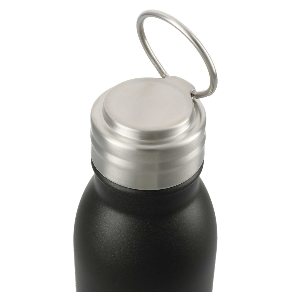 Vida Single Wall Stainless Steel Bottle, 24 oz - Black - Top